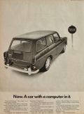 1968 VW Volkswagen Squareback Ad ~ Car with Computer