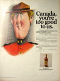 1969 Canadian MacNaughton Whisky Vintage Ad ~ Mountie