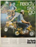 1969 Honda Mini Trail Motorcycle Vintage Ad