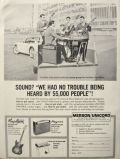 1967 Hagstrom Guitar Vintage Ad ~ NY Mets "Met Cats" Photo
