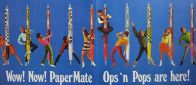 1967 Papermate Pop Art Ops 'n Pops Pens Vintage Ad