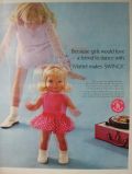 1969 Mattel Swingy Doll Vintage Ad