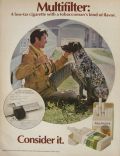 1971 Multifilter Cigarette Ad ~ German Shorthaired Pointer