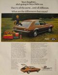 1971 Ford Pinto Runabout Ad ~ Daughter Will Buy a Car