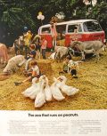 1971 VW Volkswagen Bus Ad ~ Bay Village, Ohio Traveling Zoo