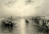 1864 Approach to Venice Antique Print ~ J.M.W. Turner