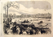 Regents Park Ice Skating Disaster 1867 Antique Print & Article