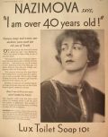 1931 Lux Soap Ad ~ Alla Nazimova Photo