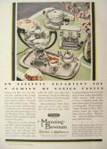 1928 Manning Bowman Ad ~ Vintage Waffle Iron, Toaster