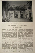 1898 Waldorf Astoria~ Roof Garden ~ Article, Photos