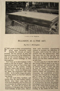 1898 NYC Billiards as a Fine Art ~ Article, Photos
