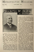 1898 Chauncey Depew, Peekskill NY ~ Article, Photos