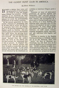 1898 Montreal Hunt Club ~ Article, Photos