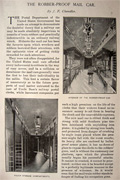 1896 The Robber Proof Mail Car ~ Article, Photos