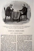 1897 Spiritual Charlatans, Trickery ~ Article, Photos