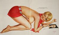 1968 Alberto Vargas Pinup Print ~ Twiggy