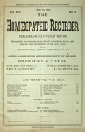 Homeopathic Recorder, May 15, 1892  ~ Rare Original Issue