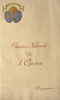 1913 Theatre National de L'Opera Program ~ Monna Vanna