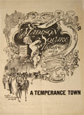 1893 Hoyt's Madison Square Theatre Program ~ A Temperance Town
