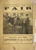1919 Oneonta, NY State Fair Program & Guide Book