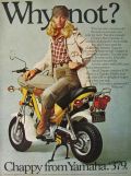1976 Vintage Yamaha Chappy Motorcycle Ad ~ Why Not?