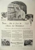 1928 Piggly Wiggly Stores Ad ~ A New Vogue in Household Buying