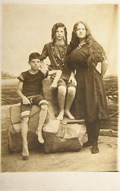 Atlantic City, NJ Beach Family Souvenir Photo Postcard
