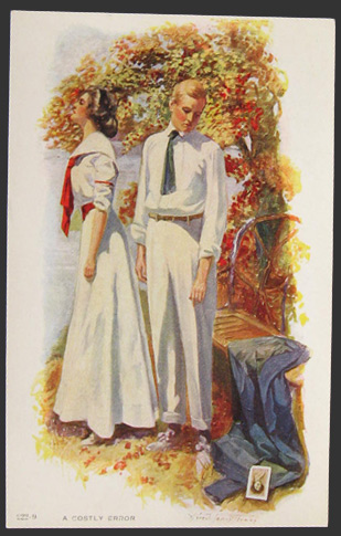 Alfred James Dewey A Costly Error Postcard