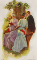 Alfred James Dewey A Double Play Postcard