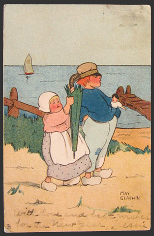 May Gladwin Little Hollander Series Postcard