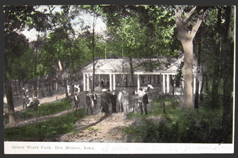 Des Moines, IA Greenwood Park Vintage Postcard