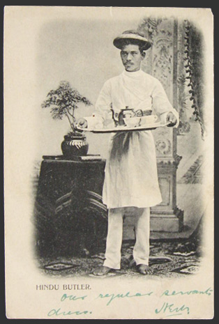 Hindu Butler Postcard