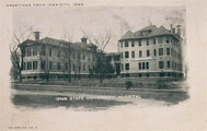 Iowa State University Hospital Vintage Postcard