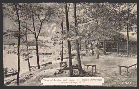 Central Valley, NY Camp Kittredge Lodge Postcard