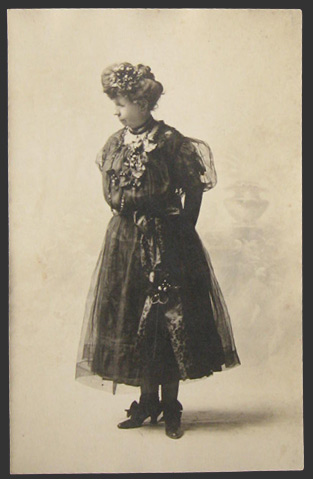 1920's Woman Real Photo Postcard