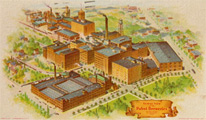 Pabst Breweries Aerial View Postcard