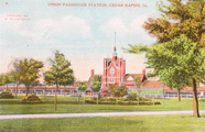 Cedar Rapids, IA Union Passenger Station Postcard