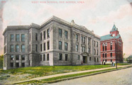 West High School, Des Moines, IA Postcard