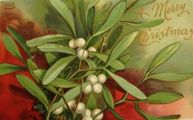 Ellen Clapsaddle Christmas Postcard ~ Mistletoe