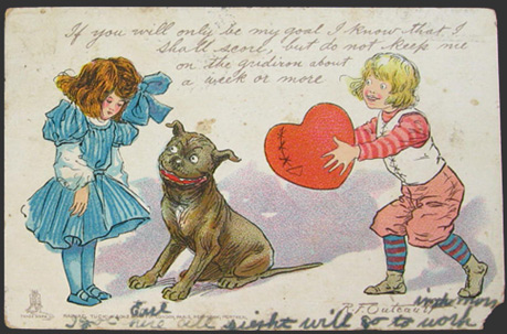 Buster Brown Valentine Postcard ~ R.F. Outcault