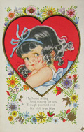 Adorable Child Valentine Postcard