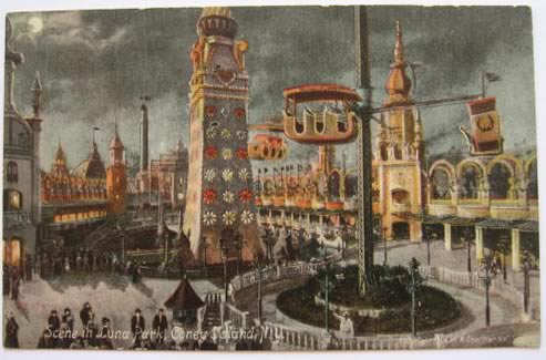 Luna Park, Coney Island Postcard