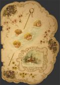 Victorian Die-Cut Christmas Greeting Card ~ 4 Angels