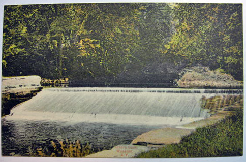 Wassaic, NY Postcard ~ Factory Dam