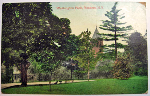 Yonkers, NY Postcard ~ Washington Park