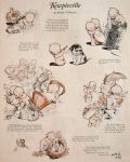 1927 Kewpieville Print by Rose O'Neill