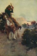 1906 N.C. Wyeth Antique Cowboy Print