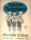 1934 Vintage Xavier Musketeers Football Program vs. Maryville College