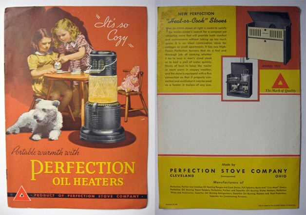 Perfection Oil Heaters ~ Vintage Brochure