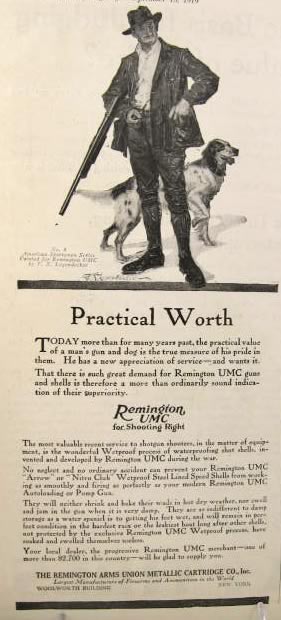 1919 Remington UMC Rifle Ad ~ F.X. Leyendecker